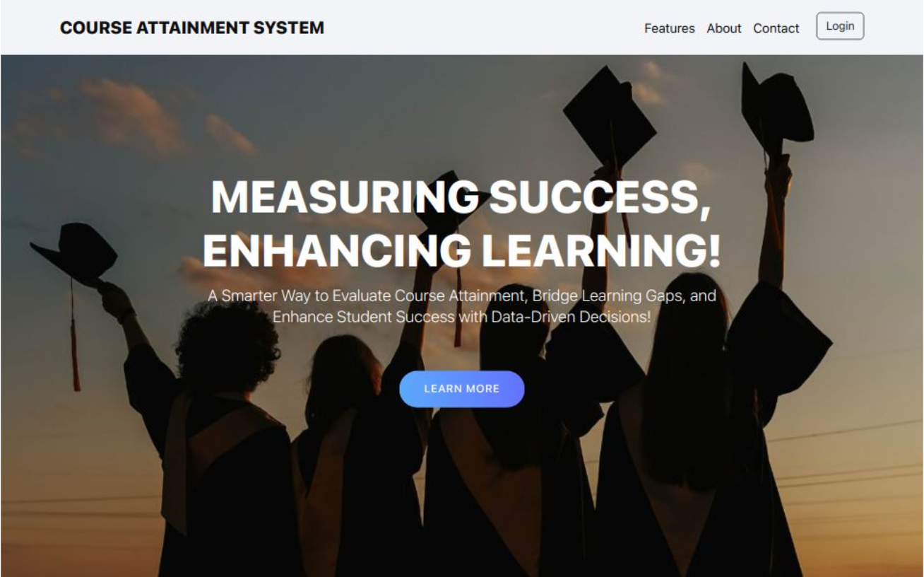 Course Attainment System Screenshot