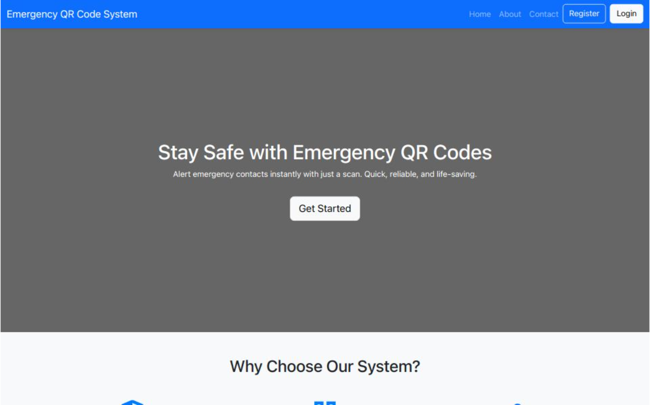 Emergency QR Code Alert System